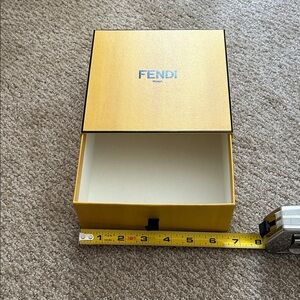 Fendi Golden Box with Black Trim